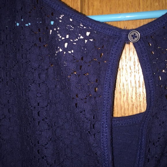 Navy blue sleeveless top - Picture 4 of 4